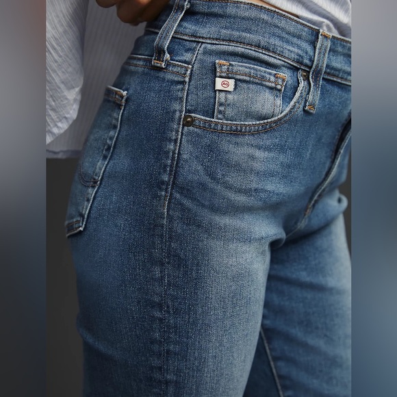 Women's Anthropologie AG Stevie High-Rise Straight Ankle Jeans Size 25R (26.5L) - Picture 3 of 17